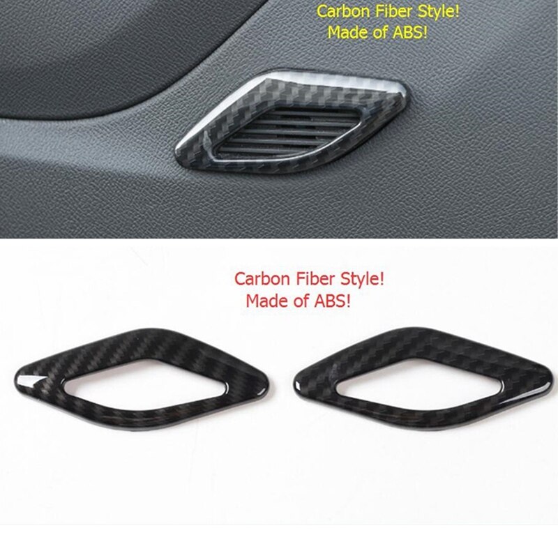 ABS Stereo hoparlör ses hoparlör ses kalıp kapak kiti Trim karbon Fiber bakır için Chevrolet Camaro 16-20: Default Title