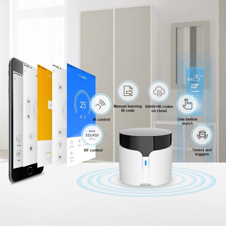 Broadlink RM4 Bestcon RM4C Pro Wifi Smart Home Hub, ir RF433 Alles In Een Universele Afstandsbediening Werkt Met Alexa, Google Thuis