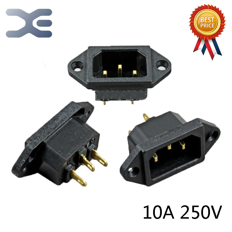 1Pcs Brass Pressure Plug Multi-electrical Universal Multifunction Rice Cooker Parts 3Pin 10A 250V Power Connector