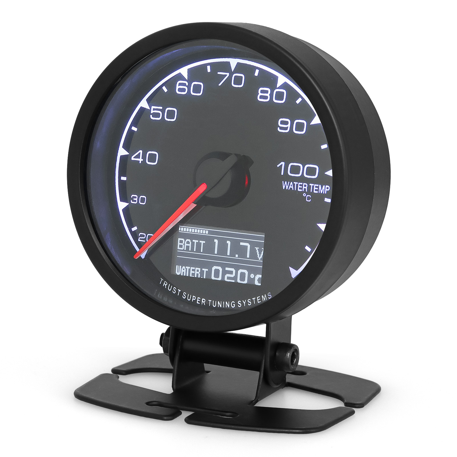 62mm Water Temperature Guage 7 Color LCD Digital Display Car Oil Press Oil Temp Meter Voltmeter Boost Gauge Tachometer AFR EXT