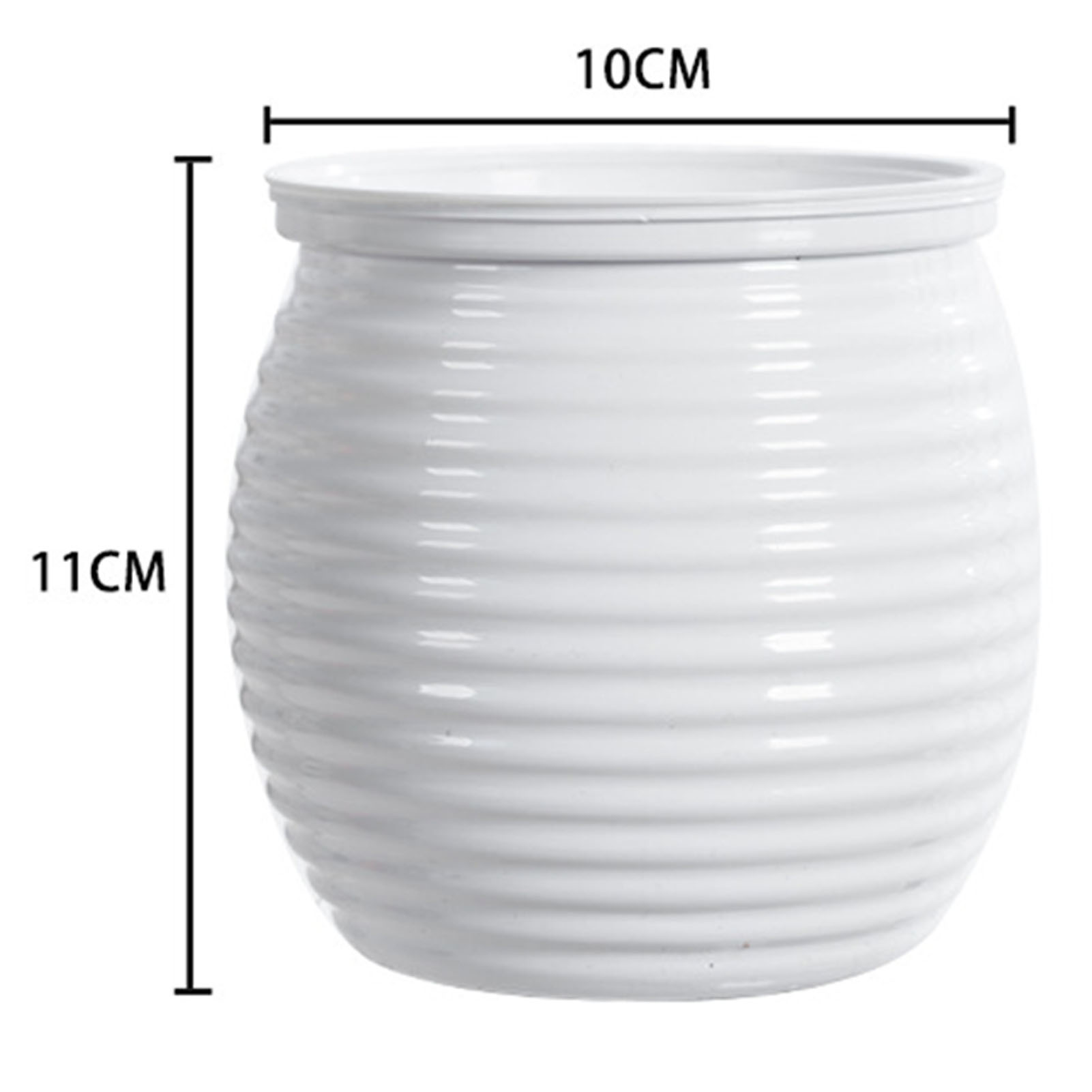 Selbst Bewässerung Blumentopf Aquarium Transparente Kunststoff Blumentöpfe Mini Selbst Bewässerung Pflanzer Topf Vase Für Heimat Dekoration: Schwarz