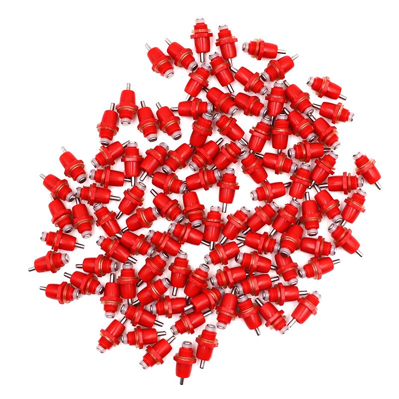 10 stuks rode drinknippels voor kippen met automatische waterdispenser, kippenbek, drinkwater  #xm1113