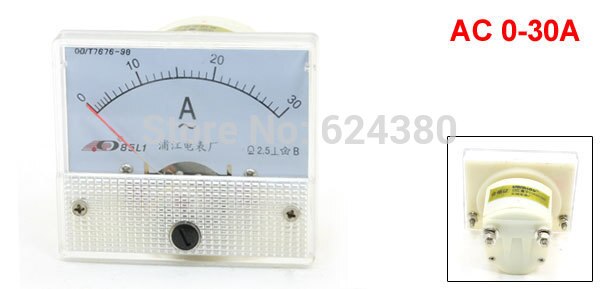 Wijzer wisselstroommeter  ac 0-30a 1a 2a 3a 5a 10a 15a 20a 30a 50a analoge ampèremeter paneel ampèremeter stroommeter 85 l 1 ampèremeter