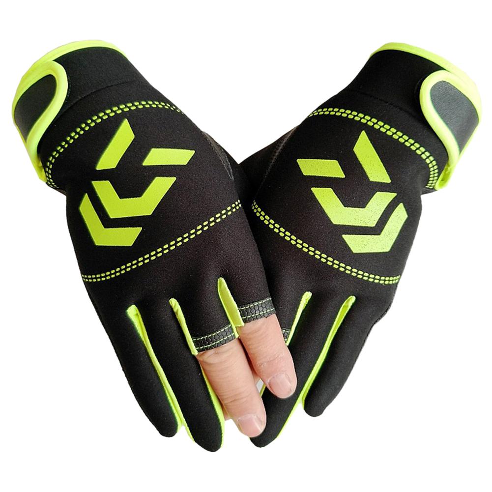 Unisex Ademend Anti-Slip Beschermende Handschoenen Voor Outdoor Antislip Vissen Beschermende Handschoenen 3 Vingers Cut Sport Half vinger