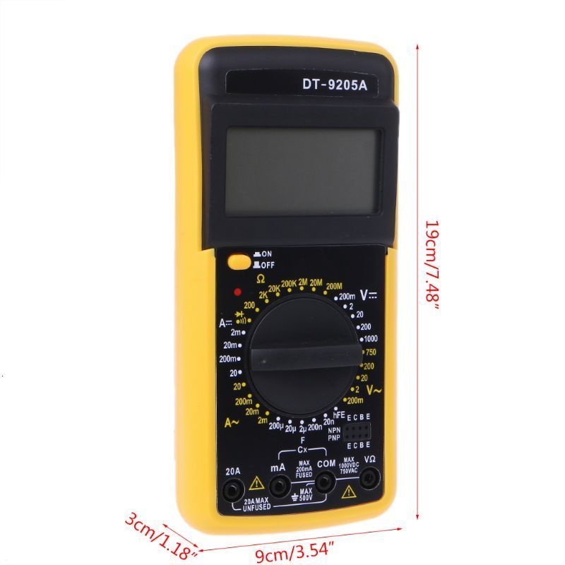 Digital LCD Multimeter AC DC Voltmeter Ammeter Resistance Capacitance Multimetro Capacitor Tester Aneng Multitester Unit Tools
