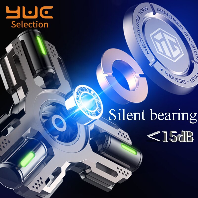 YUC LED Finger Spinner Light Hand Toys giocattoli antistress per adulti silenzioso R188 cuscinetto All Metal Fidget Spinner Glow giocattoli per ufficio