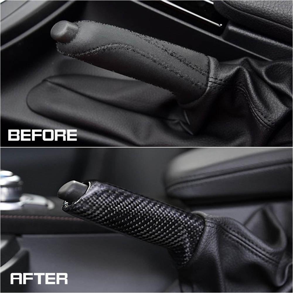 Handle Brake Cover For BMW E36 E46 E90 E92 F30 F32 F80 F82 Real Carbon