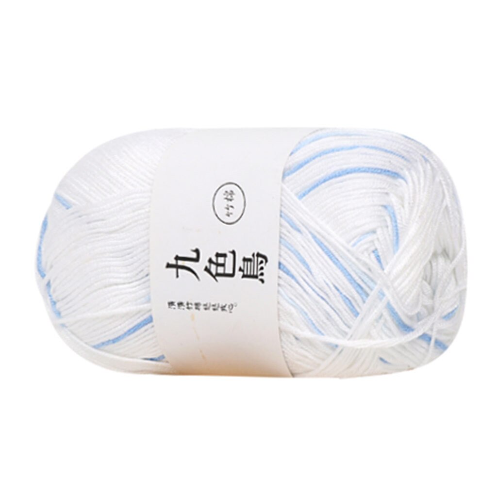 Bamboo Charcoal Cotton Baby Line Fine Wool Crochet Diy Children Cotton Yarn Comfortable Wool Blended Yarn Apparel Sewing Yarn: E