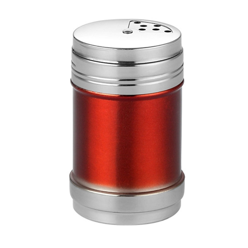 Runde Gewürz Shaker Gläser Edelstahl Würze Gewürz Glas mit Deckel Gewürz Menage Salz Lagerung Container Küche: verrotten