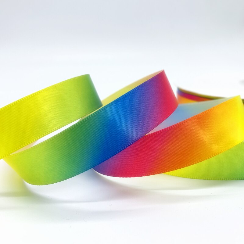 5 Meter/viel 15mm/20mm Regenbogen Band Polyester Band Gedruckt Band Für Heimat Hochzeit Weihnachten Dekoration DIY Verpackung: 20mm 5Meter