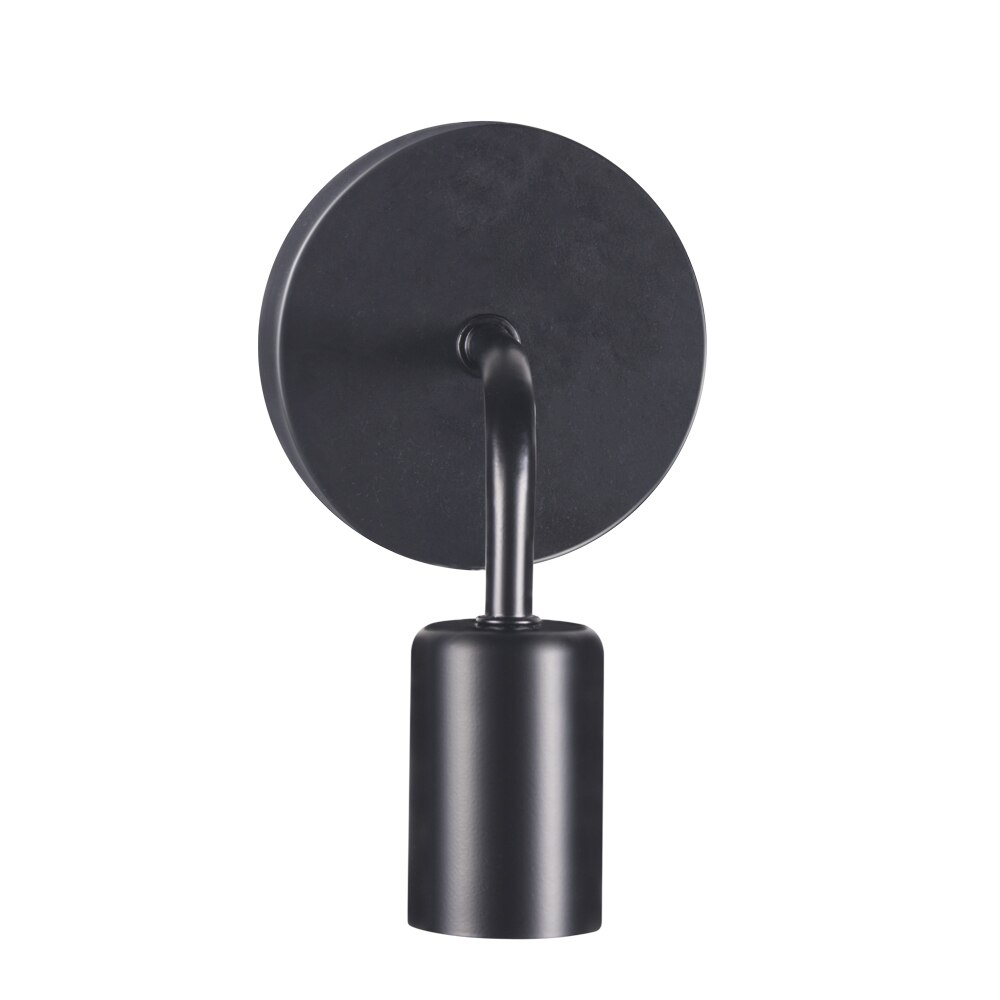 Wall lamp apply to E27 bedroom bedside lamp Nordic retro simple living room corridor aisle lamp background Wall lamp: Iron BLack