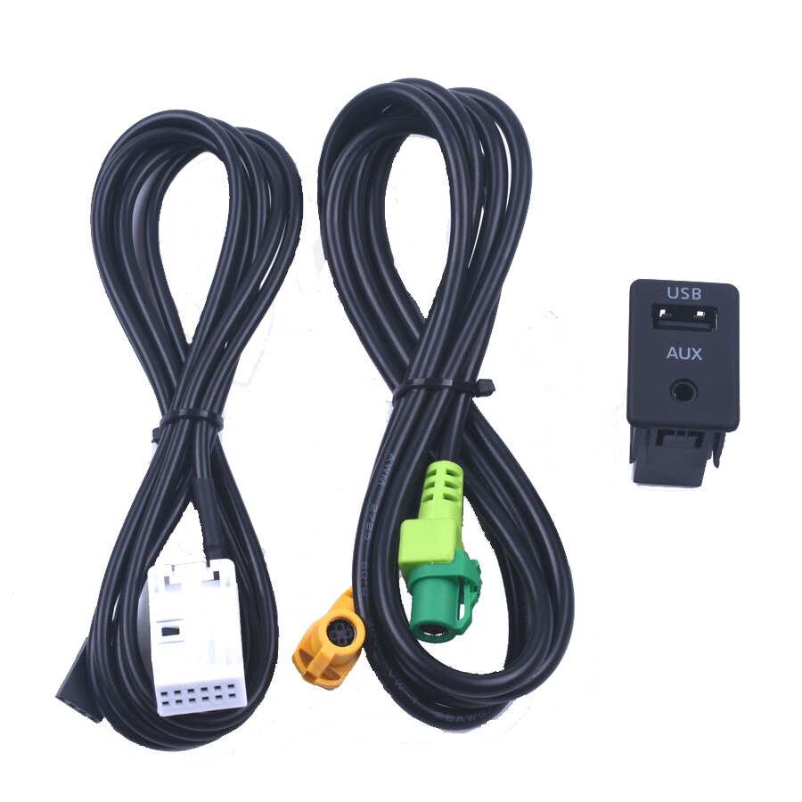 Aux usb bryter til vw polo magotan touran touran golf bora jetta passat cc: Hvit