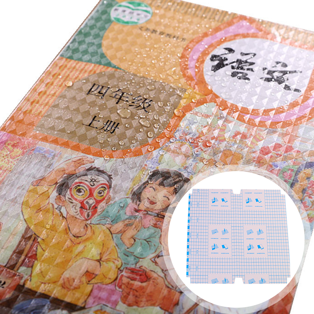 Fundas de plástico esmeriladas para libros, fundas impermeables para estudiantes, Fundas protectoras para libros, 16 piezas: Transparent