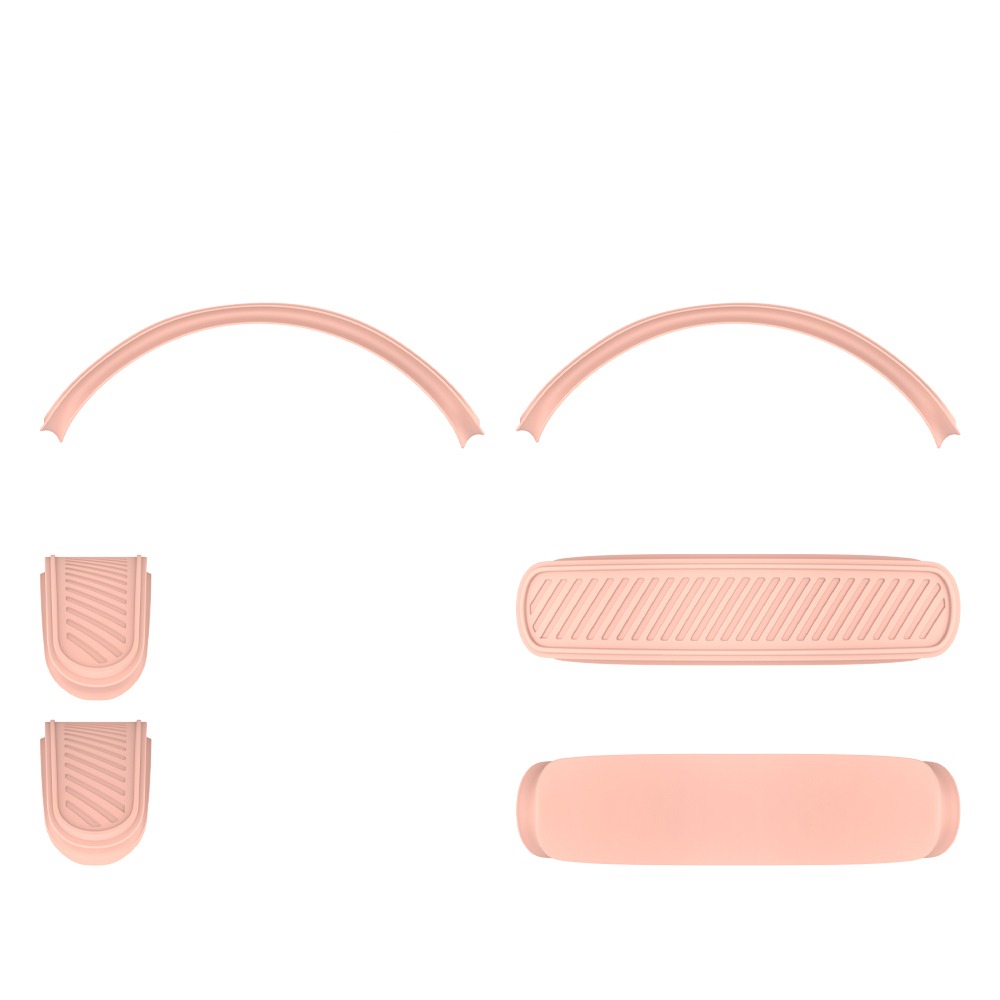 Funda de silicona colorida para diadema, funda de cojín lavable de repuesto para diadema, accesorios para auriculares, funda protectora para AirPods Max: Gris oscuro