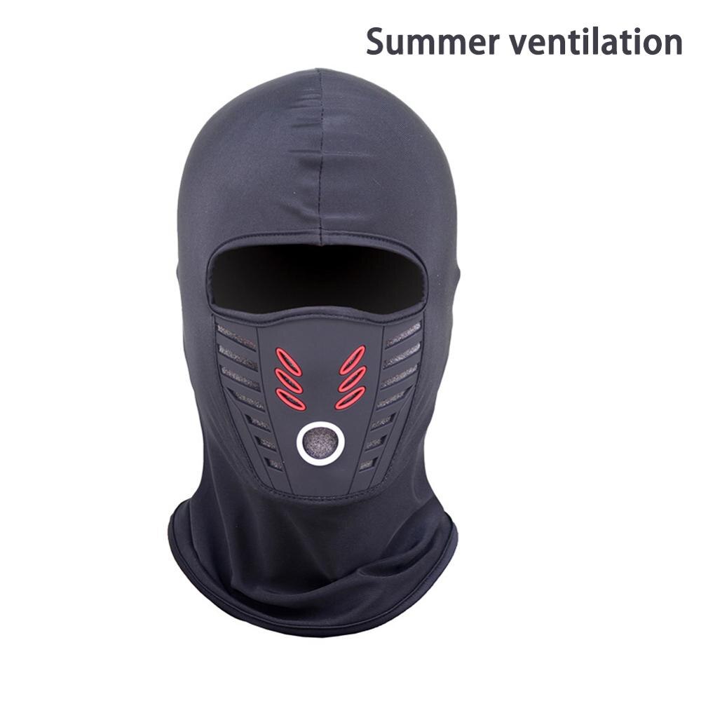 Motorcykel balaclava helskydd varmare vindtätt andas dammtätt vindtät cykling varm ansiktsmask för vintersommar: Sommarstil