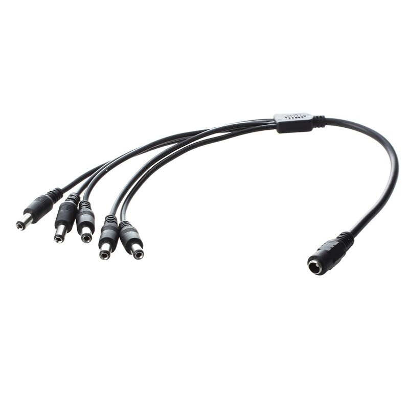 Retail Splitter Cable Adapter Female / Male for DC12V CCTV DVR