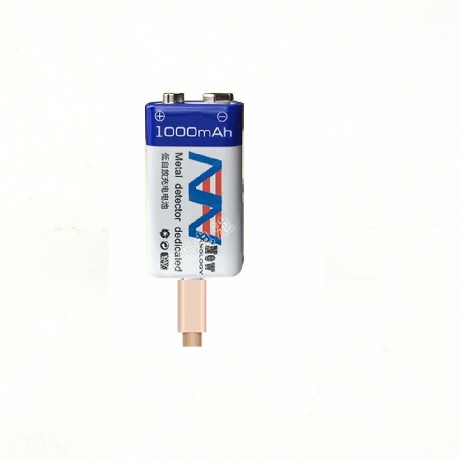 1 stk/parti 1000 mah 9v oppladbart batteri usb litium polymer batteri instrument #39 spesialbatteri