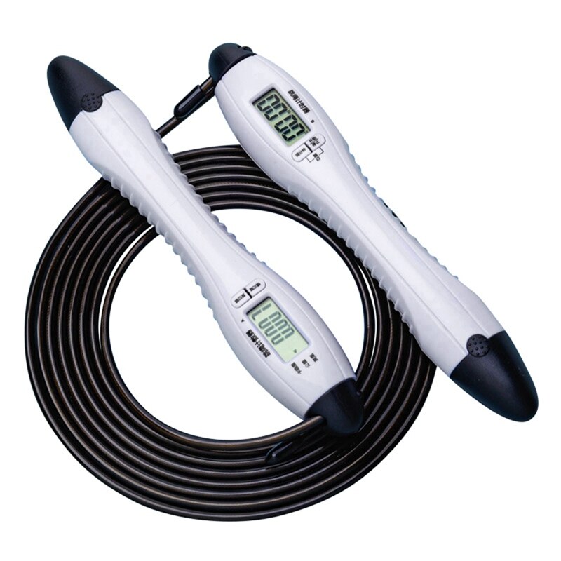 Tellen Rope Skipping Speciale Test Mannen Vrouwen Thuis Fitness Calorie Springtouw Training Studenten Rope Skipping: Black