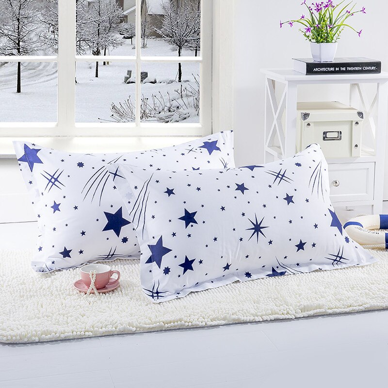 1 Piece Colorful Triangle Print Pillow Case 100% Polyester Geometric Pillowcase Children Adults Bedroom Use 48cm*74cm XF340-18