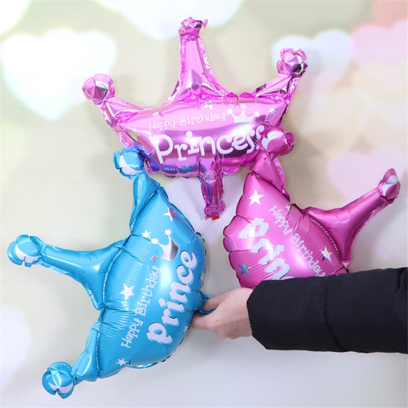 8PCS Silver Crown Foil Balloons - Royal Party Decor For Birthdays & Weddings