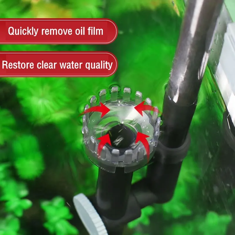 Aquarium Wasserfall Filter Aquarium Externe Wasserpumpe Zauberstab-montiert Kleine Zirkulation Filter Elektrische Entfernen Öl Film Kanister