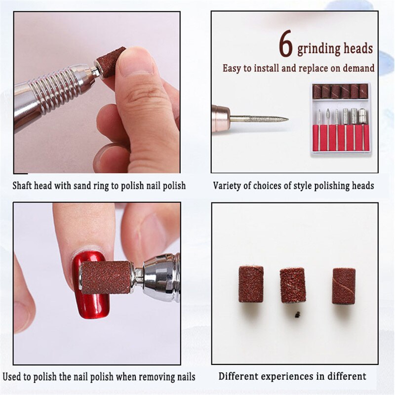 Elektrische Nail Boor Machine Manicure Machine Pedicure Boor Set Nagelvijl Nail Boor Apparatuur Gereedschap Eimiyou Winkel