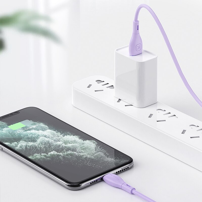 Kuulaa Vloeibare Siliconen Kabel Voor Iphone 11 Pro Max X Xr Xs 8 7 6 6S 5 5S se Ipad Opladen Charger Cord Draad Voor Iphone Kabel