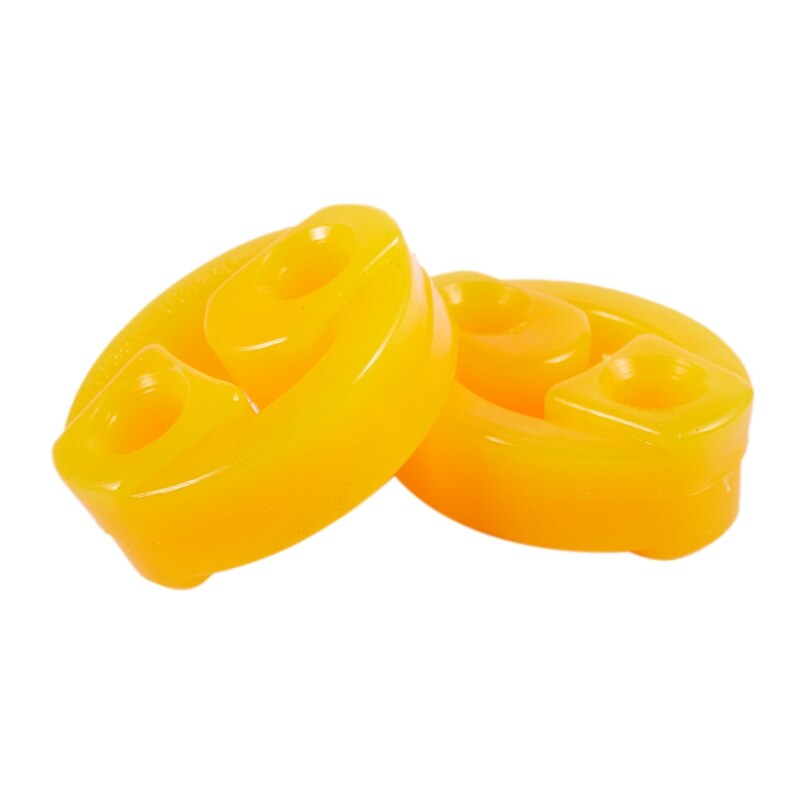 Rubber 2 Holes Race Car Muffler Exhaust Hanger Bushing 2 Pcs