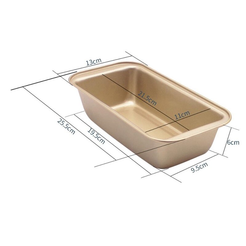 4 Piece Non-Stick Bread Pan Carbon Steel Kitchen Toast Pan Rectangular Baking Pan for Home Baking Bread Cakes or Pies