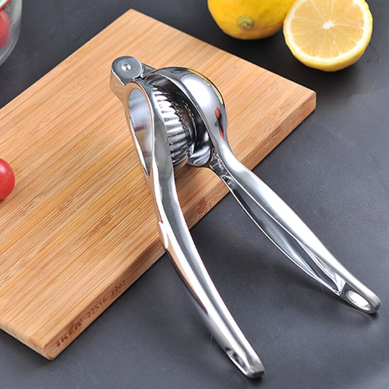 Pinza de limón Manual de acero inoxidable, exprimidor de zumo de fruta y naranja, dispositivo de cocina, exprimidor de frutas, accesorios de cocina,