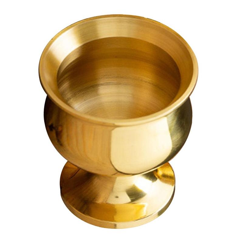 Buddhist Water Cup Brass Temple Cup Luxury Retro Temple Cup Temple Offerings Brass Tea Cup For The Holy Water Cup Of Guanyin