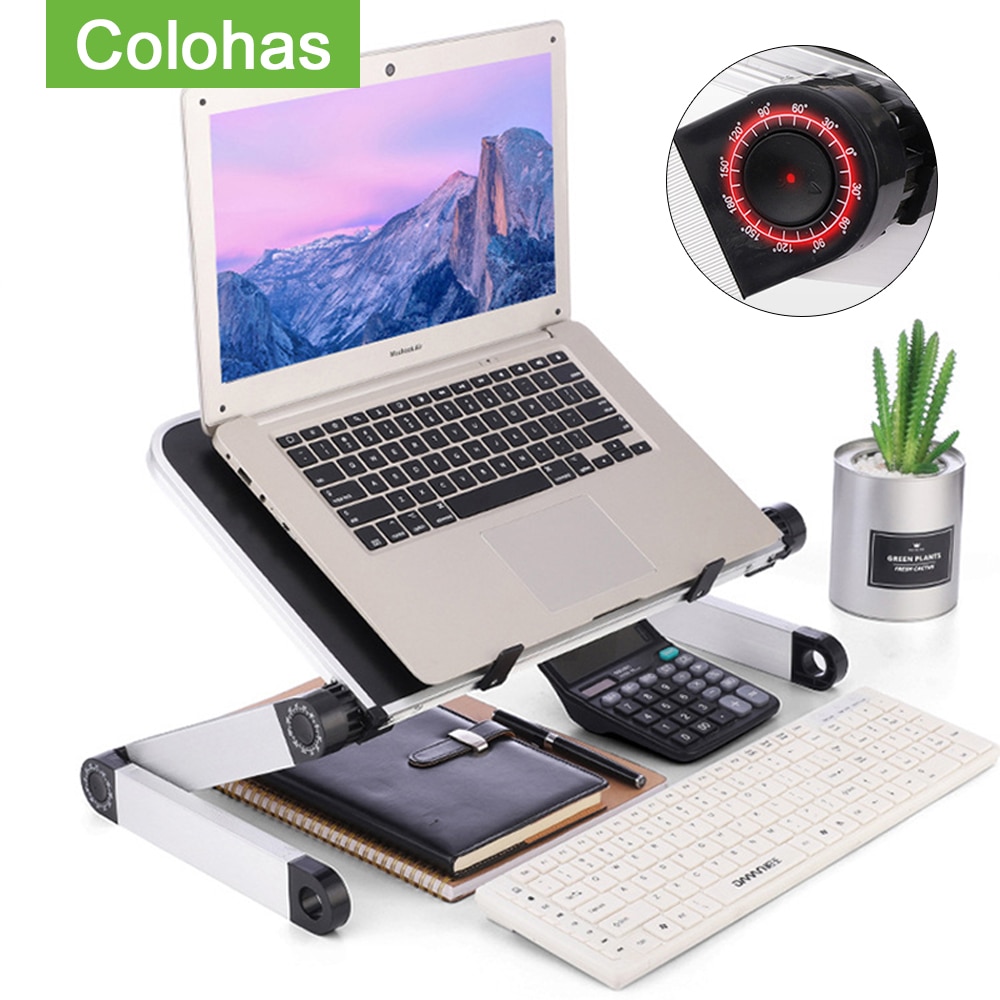 Universal 360 grad einstellung klappbarer laptop-tablet-laptopständer aus aluminiumlegierung für macbook pro notebook-unterstützung laptop-schreibtisch