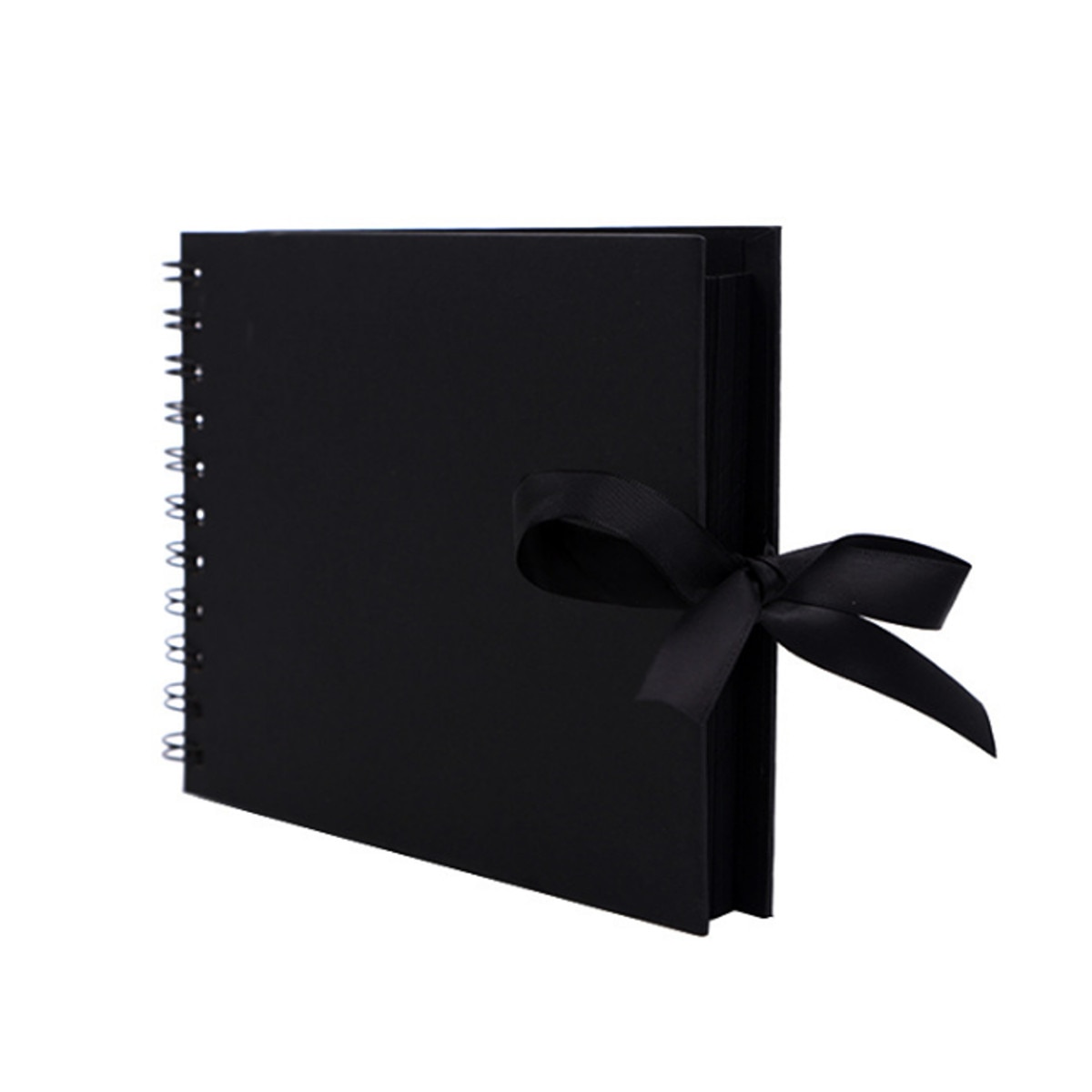 30 Pages Photo Albums Scrapbook Paper DIY Craft Album Scrapbooking Picture Album for Wedding Anniversary Memory Books: Black