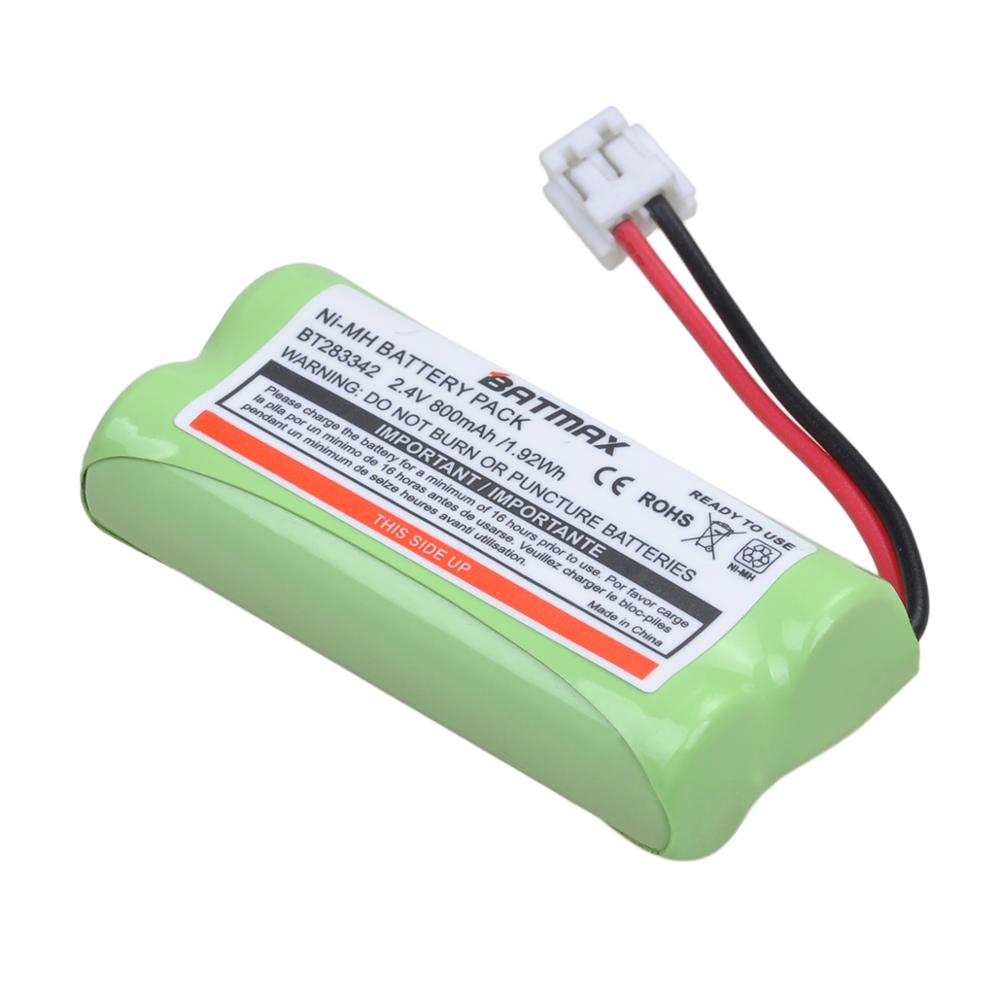 Batmax 2.4V 800mAh NIMH Battery Pack for VTech BT166342 BT266342 BT183342 BT283342 TL90070 2.4v battery