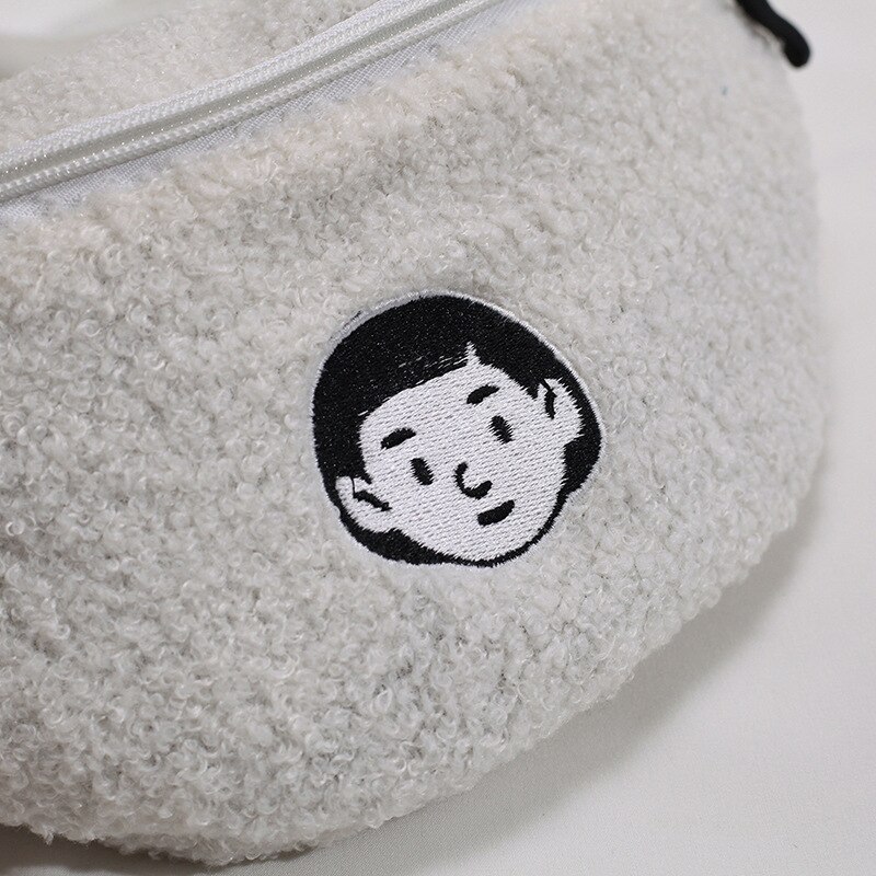 Lamm Wolle Umhängetasche Neue Koreanische Disko Brust Tasche Herbst und Winter Ändern Kleine Tasche Pelzigen Flauschigen