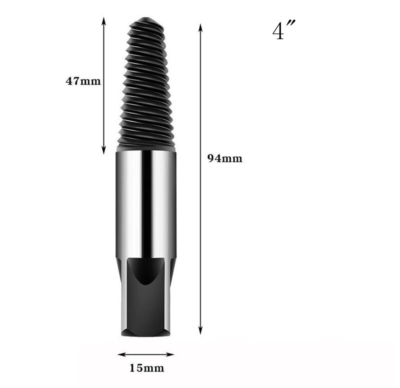 Grifo Extractor de alambre roto, válvula triangular de doble cabeza, Universal, de rosca rota, 4 y 6": A