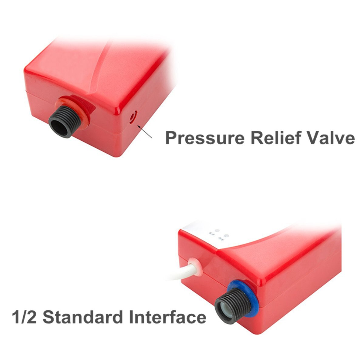 3000W Electric Water Heater+Shower Head+Hose Kit Bathroom Kitchen Use Instant Water Tankless Instant System 220V