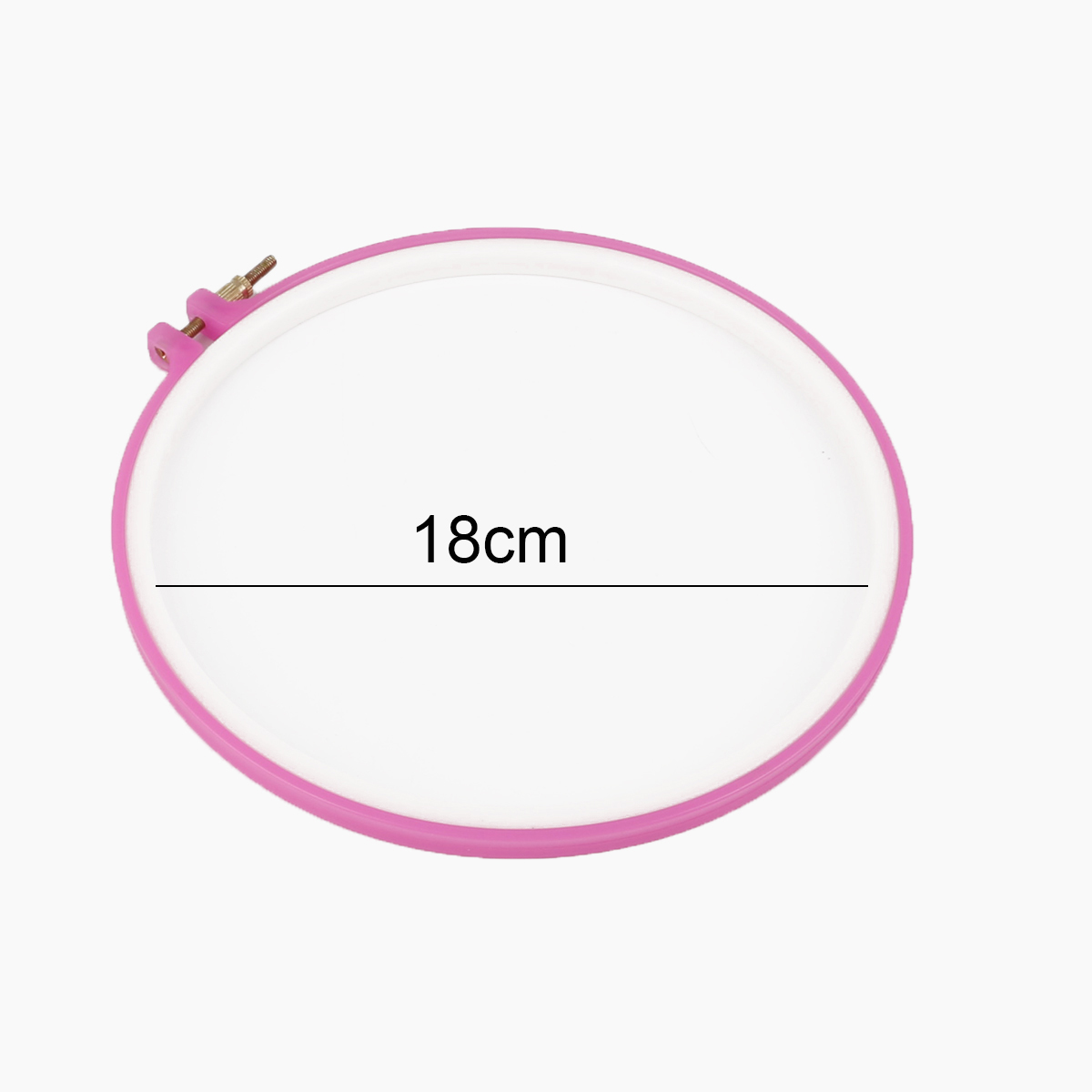 1Pc Cross Verstelbare Naaien Tool Plastic Embroidery Hoop Ring Frame Diy Needlecraft Kruissteek Machine Ronde Loop Handgereedschap: Outer diameter 20cm