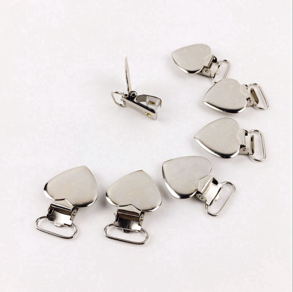 Pinzas con tirantes de oso para cuidado de bebés, 10 Uds., accesorios para cuidado de bebés, de nacimiento: Heart
