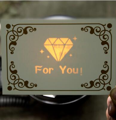 Onzichtbare Wenskaart Glow Postkaart Kerstcadeau Verborgen Tekst Bericht Card Thanksgiving Brief Diy Zegen Papier Envelop: F