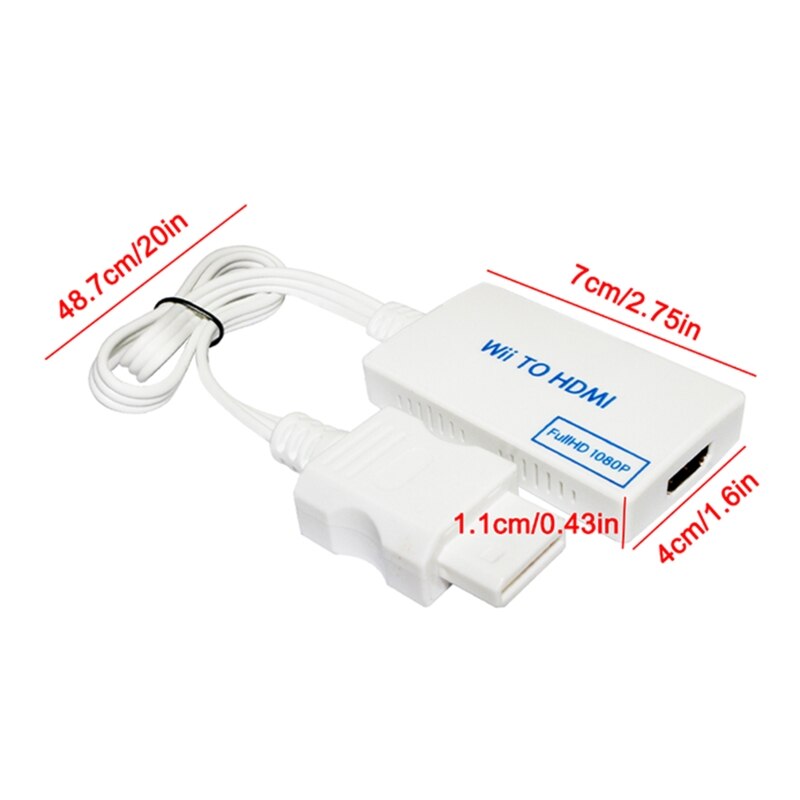 1080P Wii to Converters for PC HDTV Monitor Display Wii To Adapters Motion Adaptive Processing