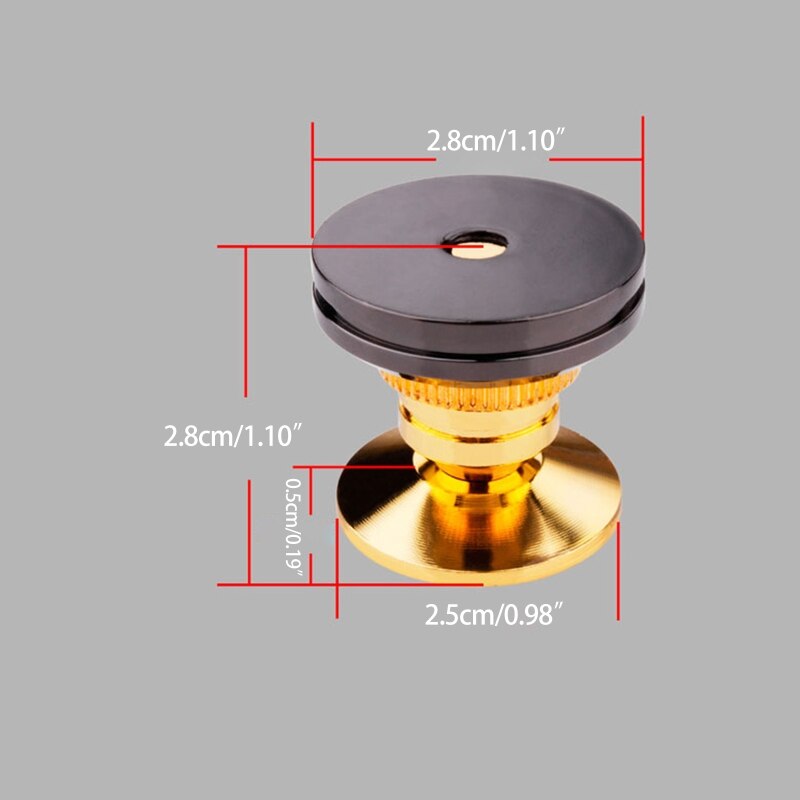 1 Set Speaker Spike Pad Golden Speaker Spike Isolation Stand Base Pad Feet Mat for Speaker Player Turntable Recorder