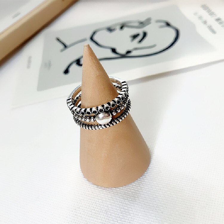 Neue modisch Charme Perlen Ringe Für Frauen Männer Boho Knöchel Party Ringe Punk Cocktail Schmuck Mädchen