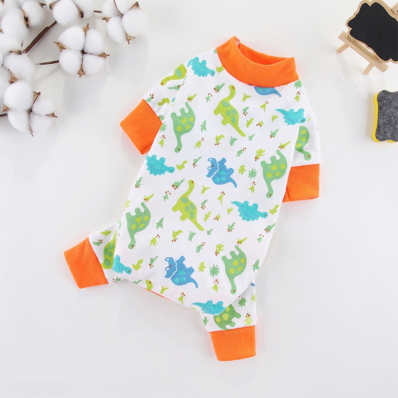 Pet Dog Clothes for Small Dogs Dog Jumpsuits Cute Print Puppy Pajamas Soft Cotton Pet Cat Jumpsuits Chihuahua Clothes