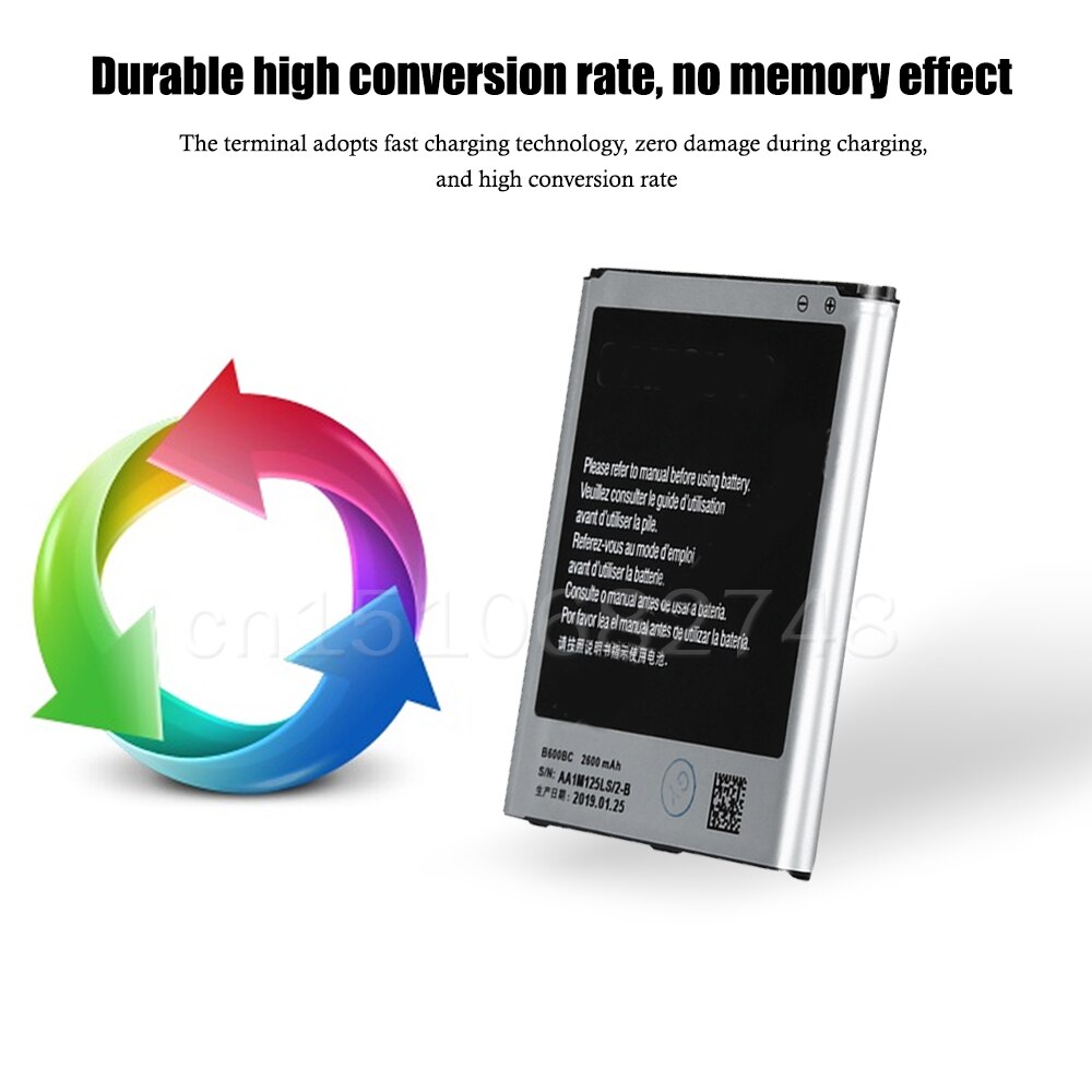 B600BC B600BE B600BU para Samsung Galaxy para Galaxy S4 I9500 I959 I9502 I9508 GT-I9505 I9506 2600mAh reemplazo de la batería del teléfono