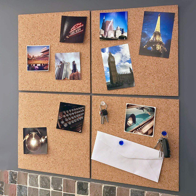 Style Message Wood Frame Bulletin Cork Board Home Hexagonal Square Circle Photo Wall Decor Office Home Decoration