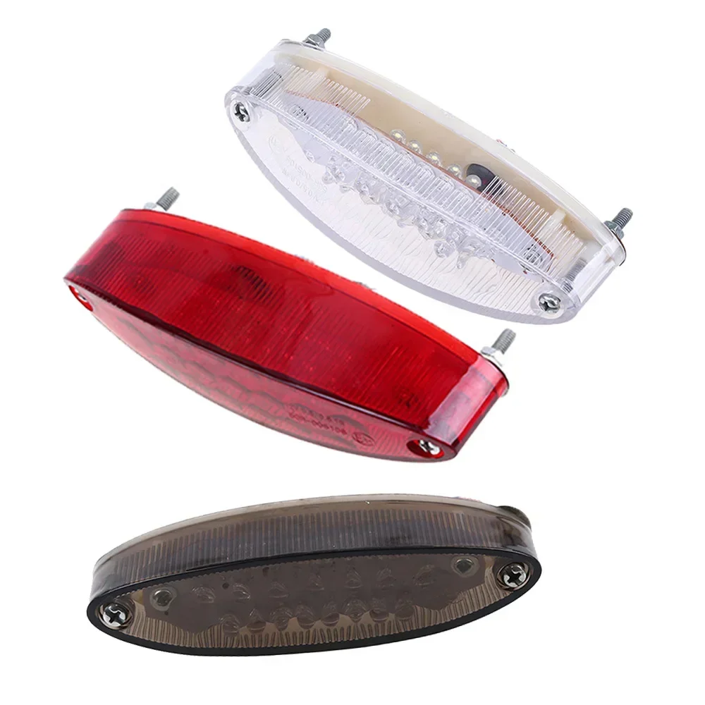 Luces traseras modificadas para motocicleta, luz de freno trasera LED de humo 12VS para ATV LTZ King Quad Runner DR DRZ 650 400 LT