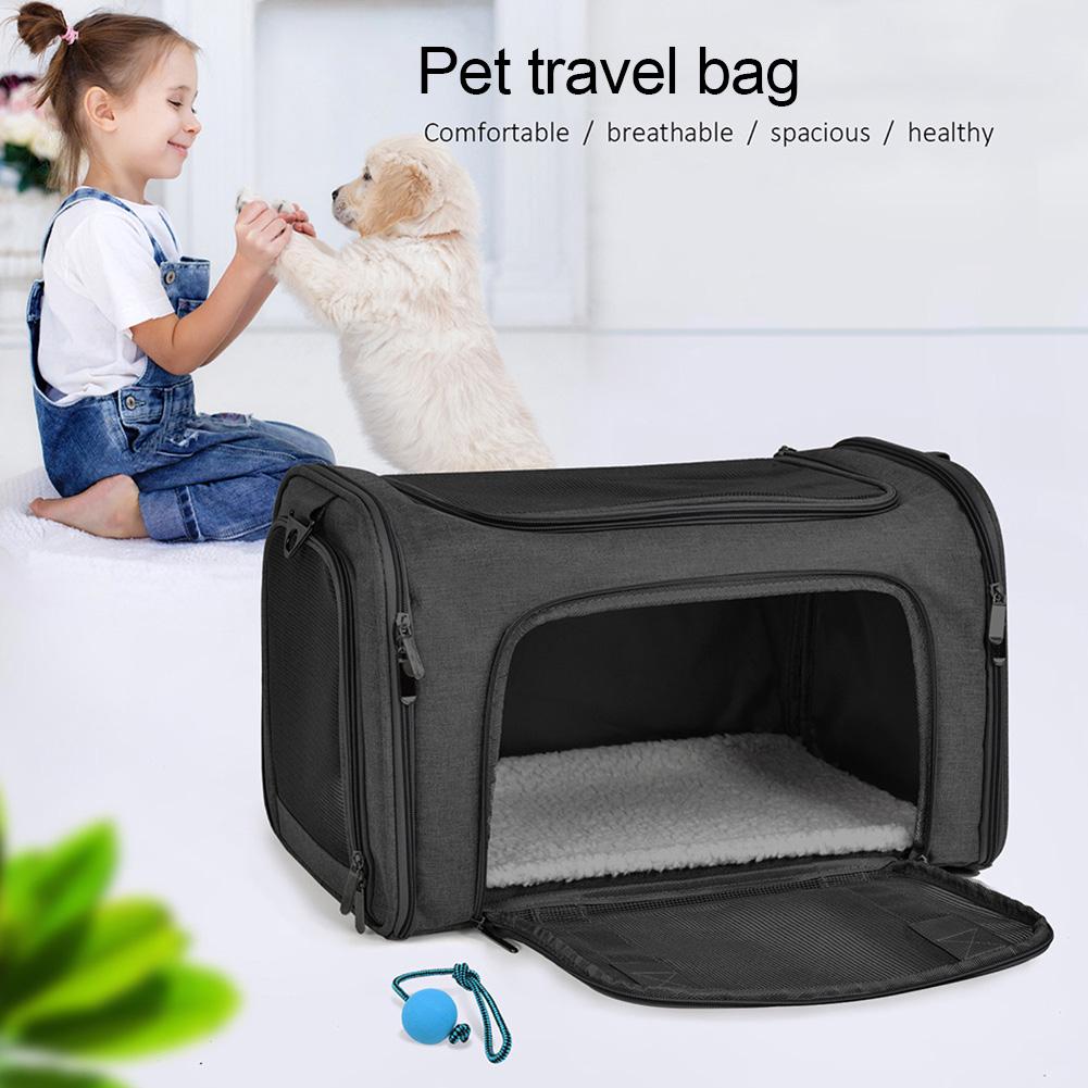 Hundebæretasker bærbar kattehund rygsæk åndbar kattetaske taske luftfartsselskab godkendt transport til katte lille hund