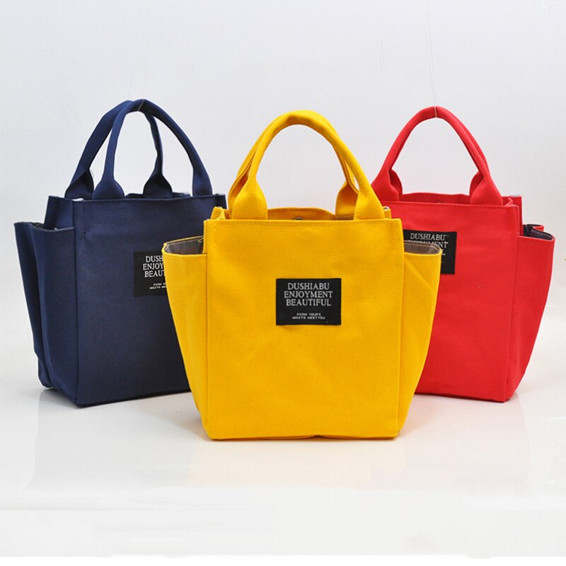 Women Pure color Tote Canvas Casual Hand Bags Lady messenge Bag Simple Canvas Shoulder Bag female Casual Tote