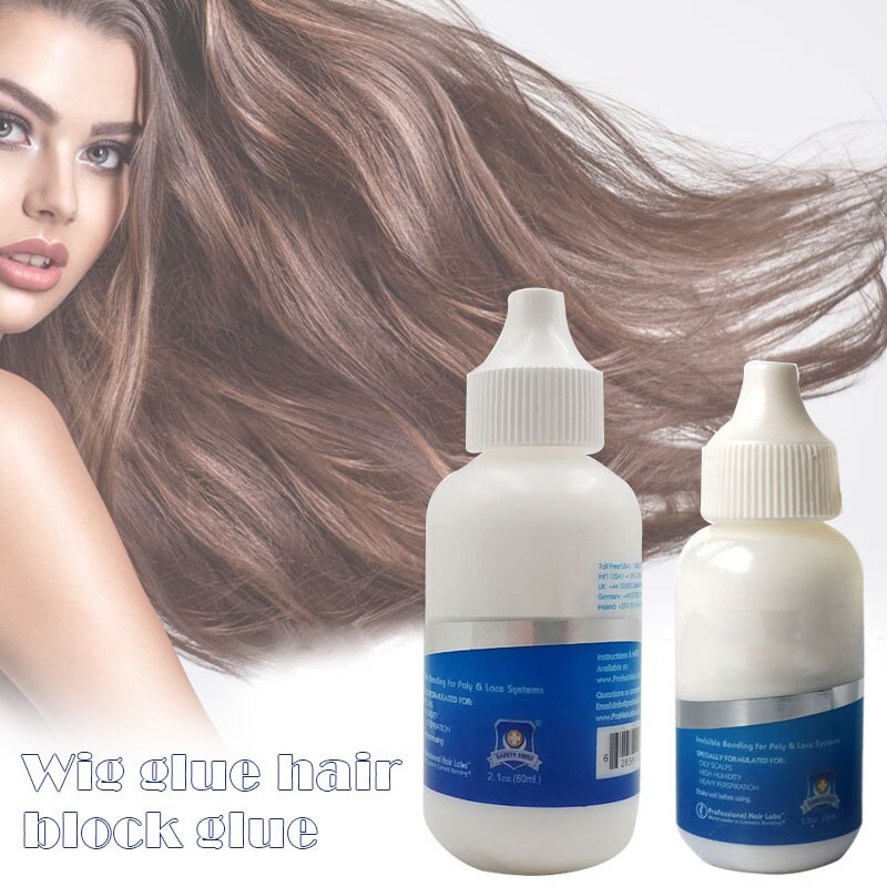 60/38ml Spitze Perücke Kappe Toupet Kleber Kleber Haar Ersatz Klebstoff extra Feuchtigkeit Kontrolle anhaltende perücke kleber für perücken heißer